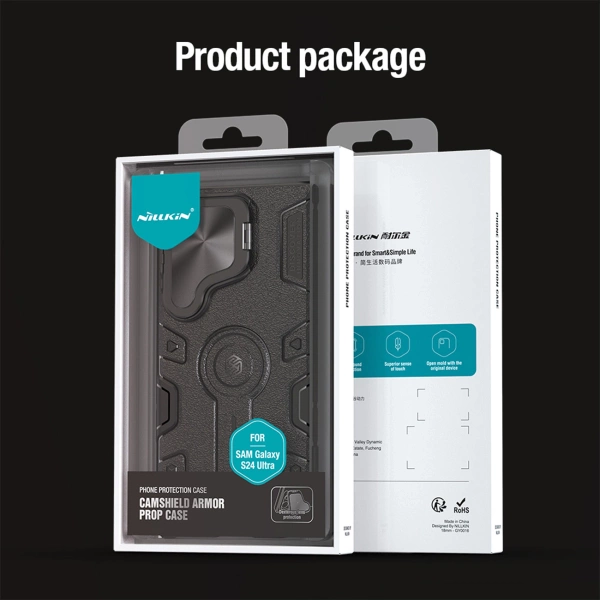 Nillkin CamShield Armor Prop Case for Samsung Galaxy S24 Ultra - black