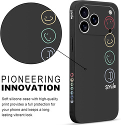 Pnakqil Iphone 17 Air Case Smiles Black