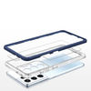 CLEAR 3IN1 CASE FOR SAMSUNG GALAXY S22 ULTRA FRAME GEL COVER BLUE