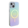 Guess GUHMP15SHITSQ iPhone 15 / 14 / 13 6.1" turkusowy/turquoise hardcase IML Iridescent MagSafe