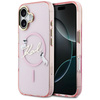 Etui Karl Lagerfeld IML Choupettes Karl  Script Logo MagSafe do iPhone 17 różowy