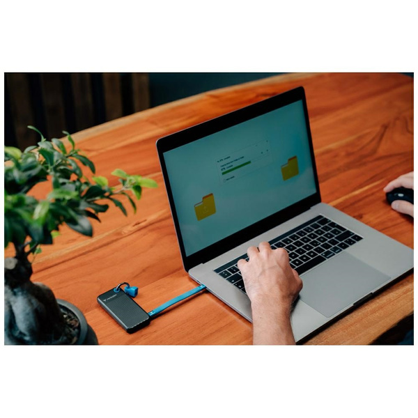Dysk Zewnętrzny Verbatim Pocket SSD 1TB  - brelok do kluczy z kablem USB-C 3.2 gen.2 czarno-niebieski/black-blue 32191