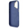 Etui Guess 4G Strass Logo & Big Strap    Metal Buttons MagSafe do iPhone 17 niebieski
