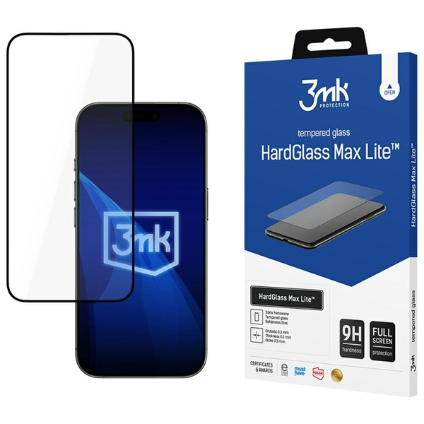 Szkło hartowane 3MK HardGlass Max Lite   do Apple iPhone 17 Pro Max