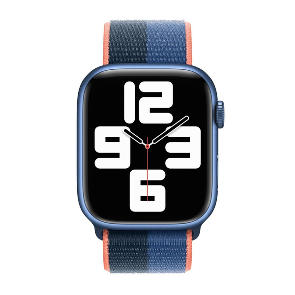 [OUTLET] Apple Watch Series 6 44mm GPS Aluminum Gray with Nylon Band Blue / Orange grade ABC strap