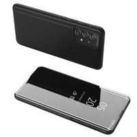 CLEAR VIEW CASE FLIP COVER FOR SAMSUNG GALAXY A73 BLACK