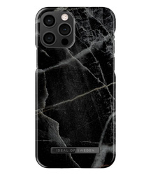 IDEAL OF SWEDEN IDFCAW 21-I2061-358 IPHONE 12/12 PRO CASE BLACK THUNDER MARBLE