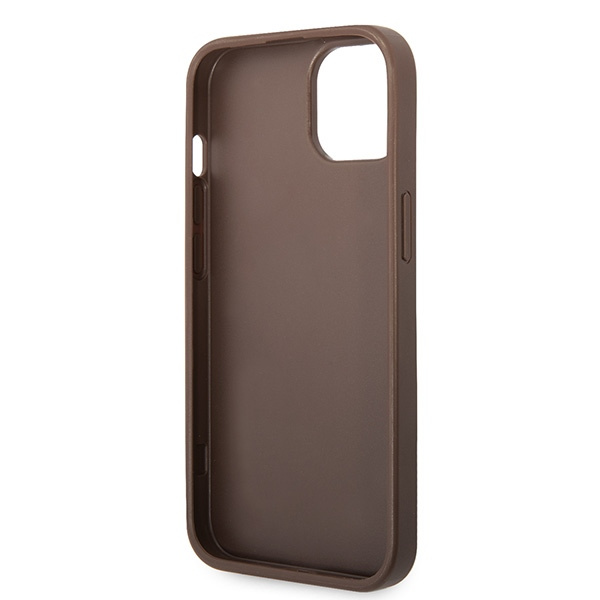 Guess GUHCP15S4GMGBR iPhone 15 / 14 / 136.1" brązowy/brown hardcase 4G Big Metal Logo
