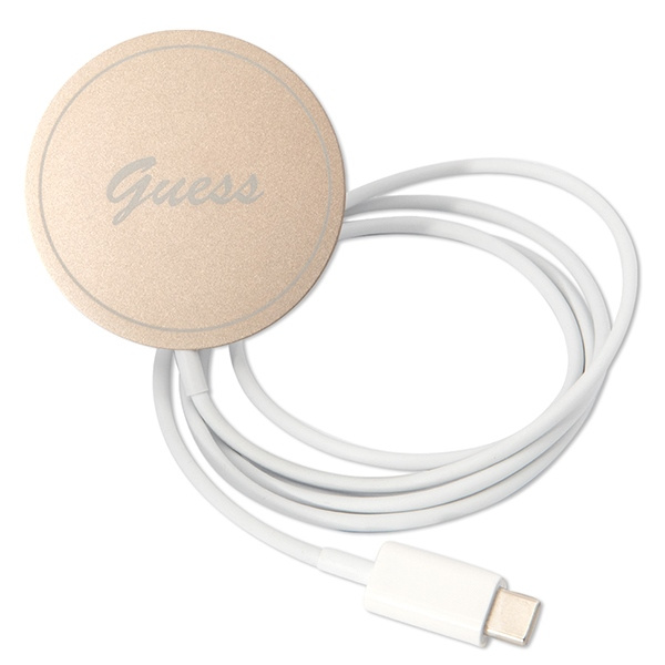 Zestaw Guess GUBPP14SH4EACSK Case+ Charger iPhone 14 / 15 / 13 6,1" czarny/black hard case 4G Print MagSafe