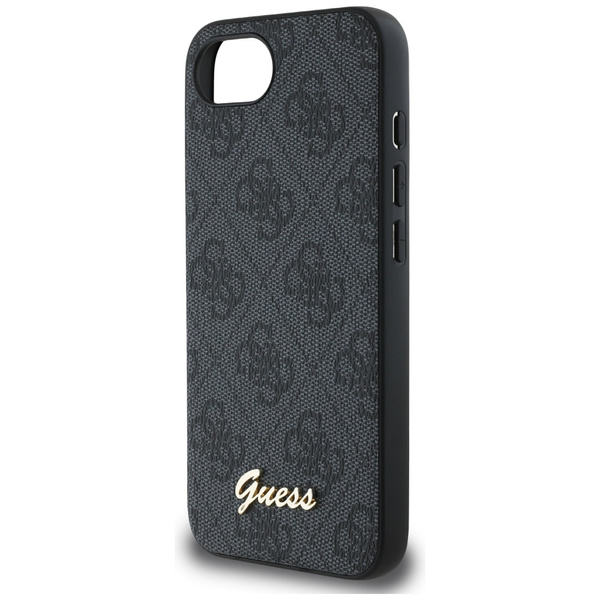 Etui Guess 4G Script Logo MagSafe do     iPhone 16e czarny