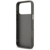 Etui Karl Lagerfeld FW Grained Karl &    Choupette Heads Pins & Logo do iPhone 17 Pro Max szary