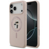 Etui Karl Lagerfeld Silicone             Karl&Choupette Ring MagSafe do iPhone 17 Pro Max różowy