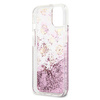 Guess GUHCP13SLGPEPI iPhone 13 mini 5,4"różowy/pink hardcase Peony Liquid Glitter
