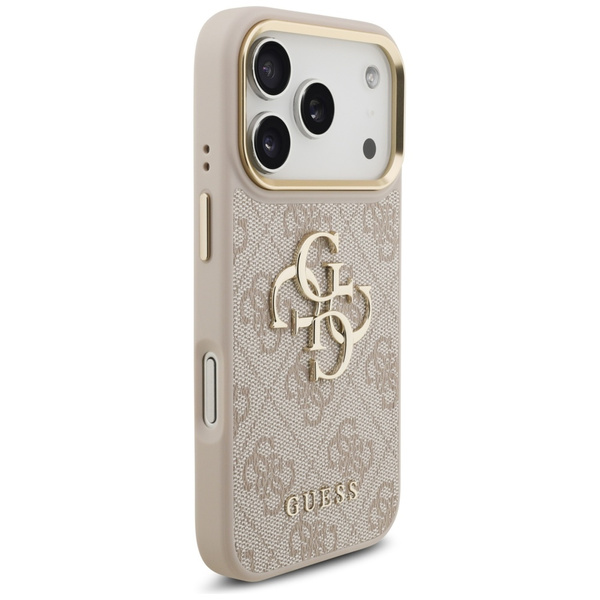 Etui Guess 4G Big 4G Classic Logo Big    Strap Metal Buttons do iPhone 17 Pro różowy