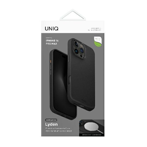 UNIQ etui Lyden iPhone 16 Pro Max 6.9"Magclick Charging czarny/dallas black