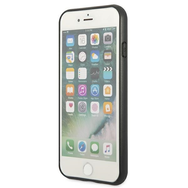 Guess GUHCI8G4GFGR iPhone SE 2022 / 2020/ 7 / 8  szary/grey hard case 4G Metal Gold Logo