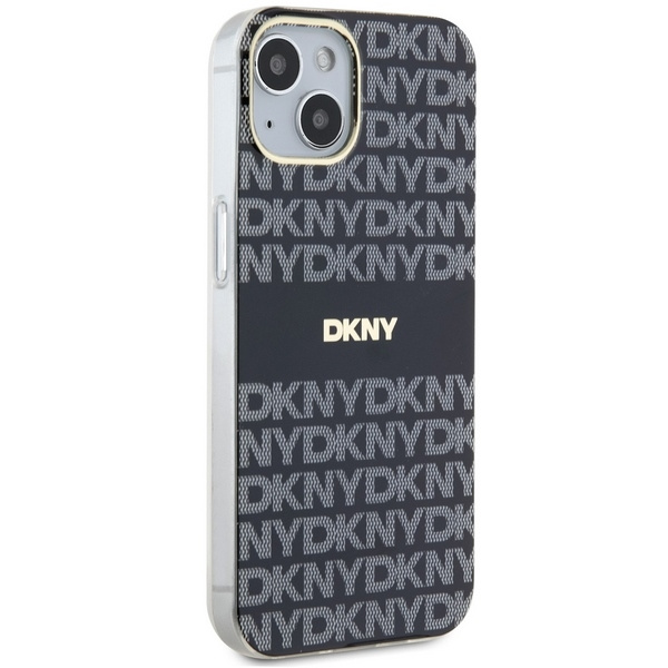 DKNY DKHMP15MHRHSEK iPhone 15 Plus /14 Plus 6.7" czarny/black hardcase IML Mono & Stripe MagSafe