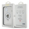 Karl Lagerfeld Ring Stand Karl&amp;Choupette MagSafe case for iPhone 14 / 15 / 13 - white