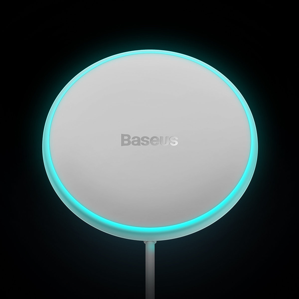 BASEUS WIRELESS CAR CHARGER WITH MAGSAFE 15W HOLDER FOR AIR VENT + USB-A 25W WHITE (CW01)