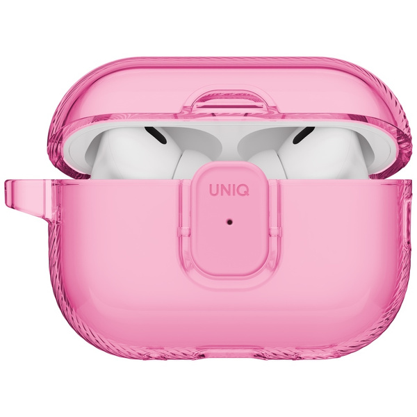 Etui UNIQ Glase Pro do AirPods Pro 3 Lock Case różowy