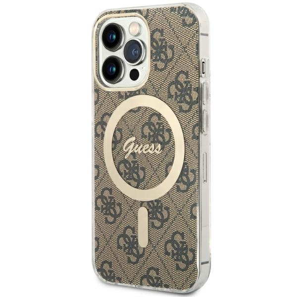 Guess GUHMP13LH4STW iPhone 13 Pro / 136.1" brązowy/brown hardcase 4G MagSafe