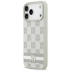 Etui DKNY Checkered with Printed Stripes do iPhone 17 Pro Max beżowy