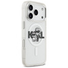 Etui Karl Lagerfeld IML Glitter Karl &   Choupette Sketch Logo MagSafe do iPhone 17 Pro przezroczysty