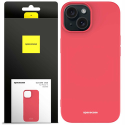 Spacecase Etui Silicone Case iPhone 15 red