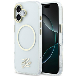 Etui Karl Lagerfeld IML KL Script Logo   MagSafe do iPhone 17 przezroczysty