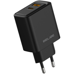 Ładowarka sieciowa Beline 45W USB-A/USB-C BLN2CB45 czarny