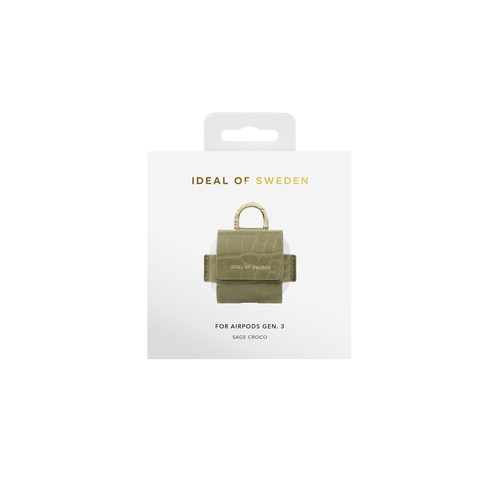 Ideal of Sweden Etui na słuchawki Flo AirPods Bag Gen 3 Sage Croco
