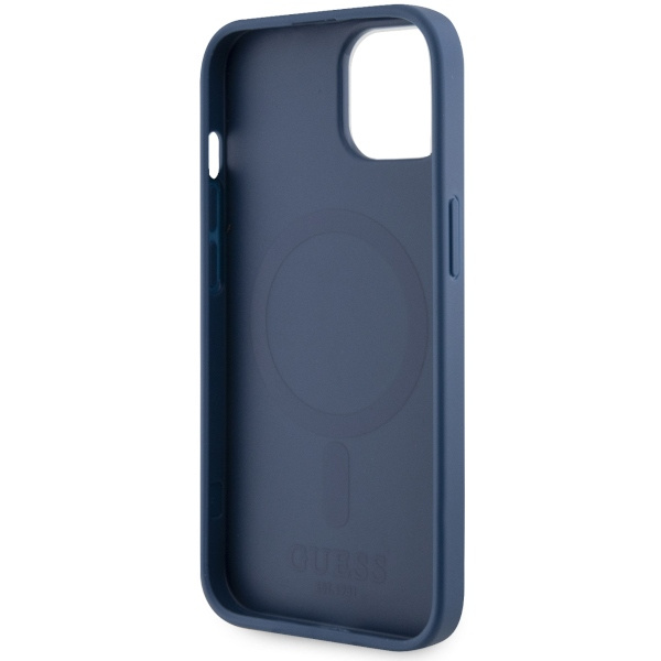 Guess GUHMP14MP4RPSB iPhone 14 Plus/ 15 Plus 6.7" niebieski/blue hardcase 4G Printed Stripes MagSafe