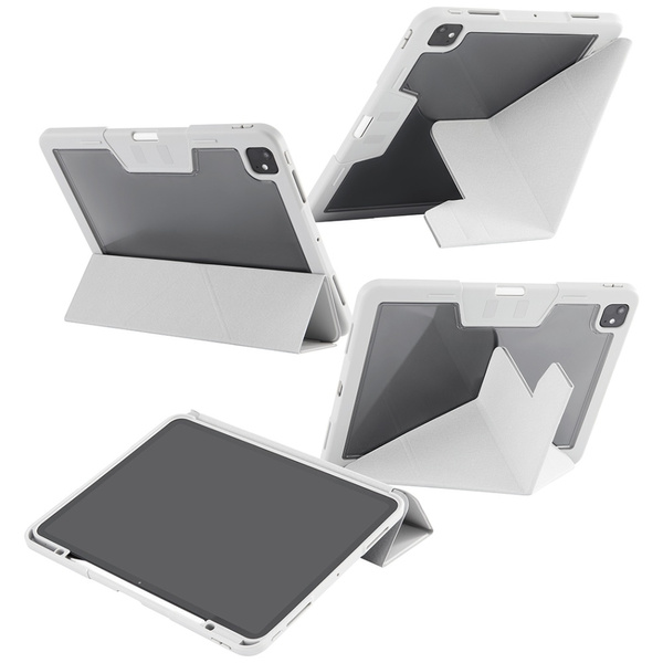 Etui Care by PanzerGlass Y fold do iPad  Pro 13" (2025/2024) jasnoszary