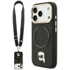 Etui Karl Lagerfeld Big Strap Karl Metal Logo MagSafe do iPhone 17 Pro Max czarny