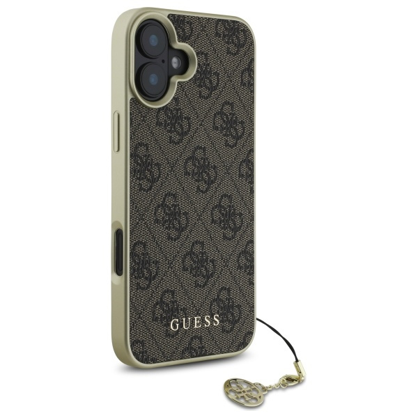 Guess GUHCP16SGF4GBR iPhone 16 6.1"      brązowy/brown hardcase 4G Charms Collection