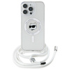 Karl Lagerfeld KLHMP16LHCCHNT iPhone 16   Pro 6.3" hardcase transparent IML Choupette Head & Cord Magsafe