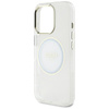 Etui Guess IML Metal Colored Circle      Classic Logo MagSafe do iPhone 16 Pro biały