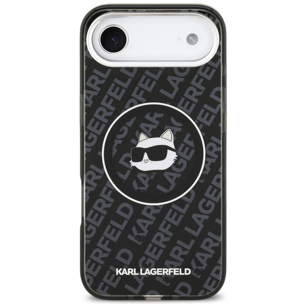 Etui Karl Lagerfeld IML Choupette Head Logo MagSafe do iPhone Air czarny