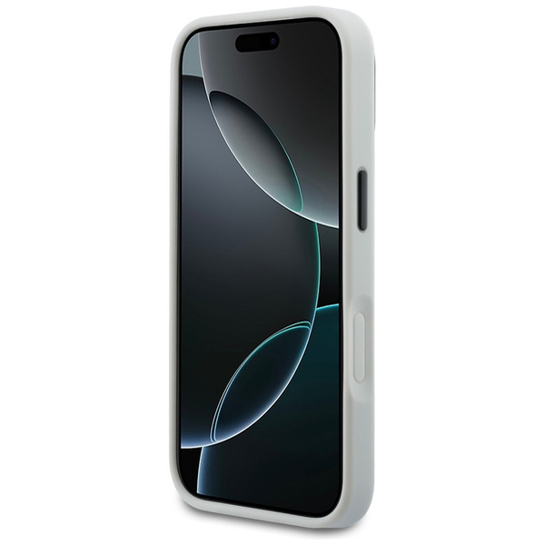 Etui Karl Lagerfeld IML Glitter KL       Diamond Logo do iPhone 17 Pro srebrny