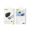 FONENG ładowarka sieciowa EU66 PD 20W 1xUSB-C + 1xUSB QC3.0 + kabel USB-C - Lightning Czarny