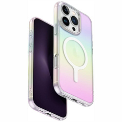 Etui UNIQ Iridescia do iPhone 16 Pro Max Magclick Charging holograficzny