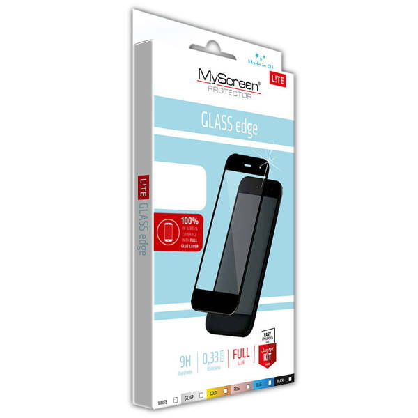 SZKŁO HARTOWANE MYSCREEN LITE GLASS EDGE FULL GLUE HUAWEI MATE 20 LITE CZARNE