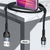 USAMS Kabel pleciony U55 2A micro USB czarny/black 1m SJ450USB01 (US-SJ450)