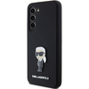 KARL LAGERFELD KLHCS24SSMHKNPK S24 S921 CZARNY/BLACK SILICONE IKONIK METAL PIN