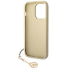 Guess GUHCP14LGF4GBR iPhone 14 Pro6,1" brązowy/brown hardcase 4G Charms Collection