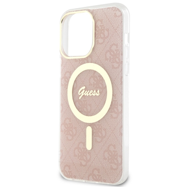 Guess GUHMP13XH4STP iPhone 13 Pro Max6.7" różowy/pink hardcase 4G MagSafe