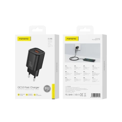 FONENG ładowarka sieciowa EU68 18W 1xUSB QC3.0 Czarny