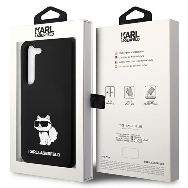 KARL LAGERFELD KLHCS23MSNCHBCK S23+ S916 HARDCASE CZARNY/BLACK SILICONE CHUPETTE