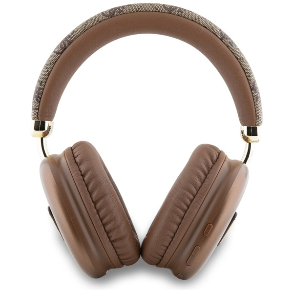 Słuchawki nauszne Guess Bluetooth 5.3 4G Triangle Logo brązowy