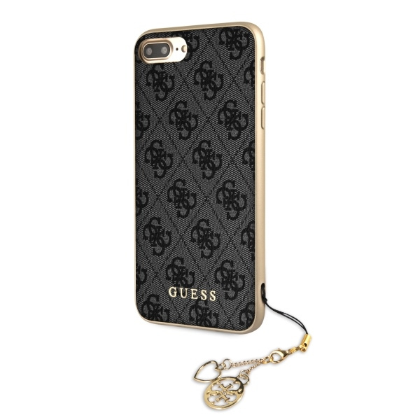 Guess GUHCPXGF4GGR iPhone X/Xs grey/szary hard case 4G Charms Collection